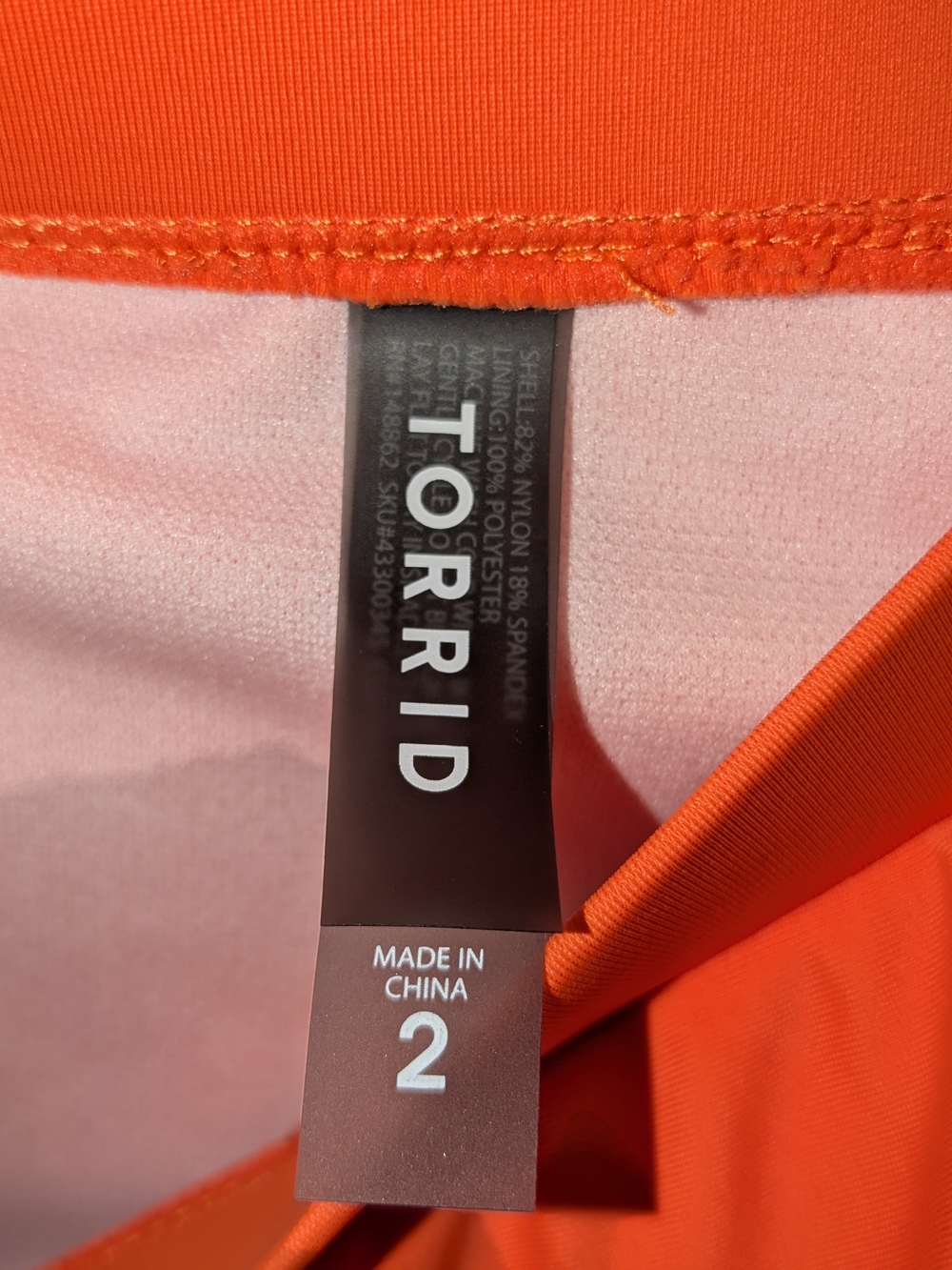 torrid One-Shoulder Ruffle Swim 2 Piece Crop Top in Orange - Picture 6 of 10
